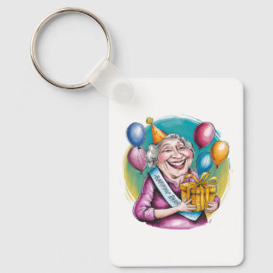 Funny Nana Birthday Gag Gift Key Ring