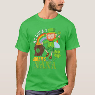 Funny Nana Paddy Day St Patricks Lucky Charms Call T-Shirt