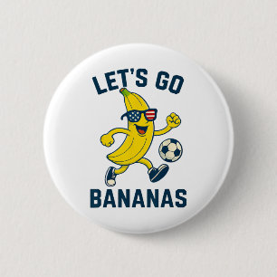 Funny Nana Soccer Cartoon Kicking Ll Usa Flag Gles 6 Cm Round Badge