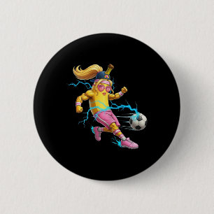 Funny Nana Soccer Ll Tee For Girls Women And Youth 6 Cm Round Badge