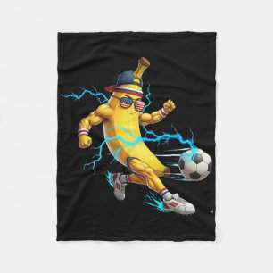 Funny Nana Soccer Player Tee Cool Usa Sports Fruit Fleece Blanket