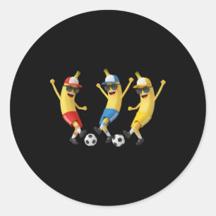 Funny Nana Soccer Team Art Cool Cartoon Footll Tee Classic Round Sticker