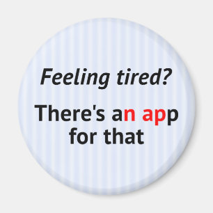Funny nap app geek magnet