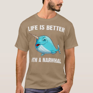 Funny Narwhal Sea Whale Fish Ocean 4 T-Shirt