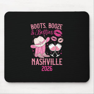 Funny Nashville Besties Trip 2026 Besties Vacation Mouse Pad