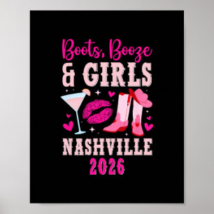 Funny Nashville Girls Trip 2026 Girls Vacation Nas Poster