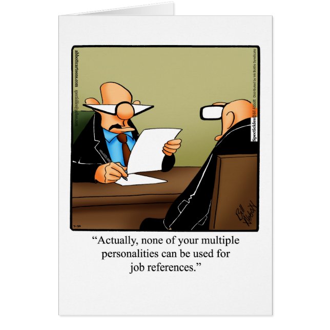 Funny National Boss’s Day Card "Spectickles" (Front)