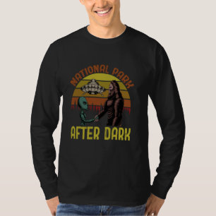 Funny National Park After the Dark Big foot Alien  T-Shirt