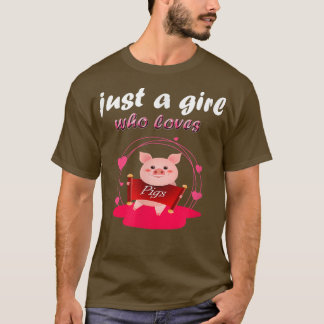 Funny National pet Day quote Just A Girl Who Loves T-Shirt