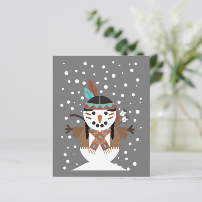 Funny Native American christmas tree decorations (Standing Front)