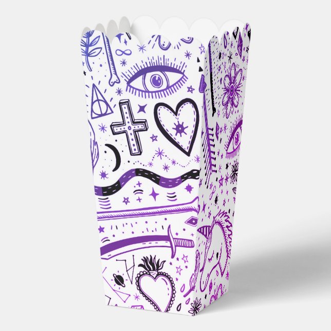 Funny Nature Of Life Sketchnotes Pattern 5a Favour Box (Front)