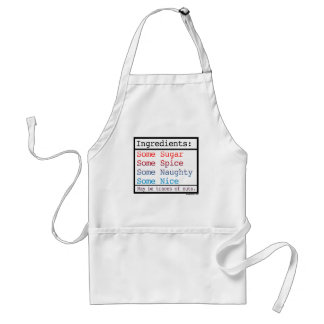 Funny Naughty and Nice Apron