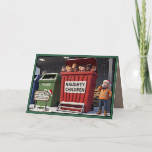 Funny naughty children card