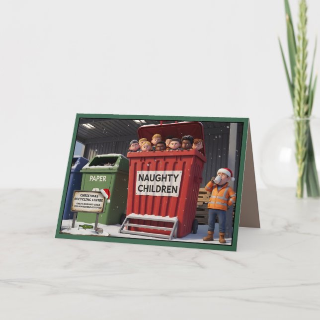 Funny naughty children card (Front)