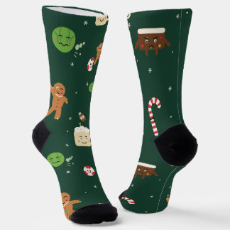 Funny Naughty Christmas Food Socks