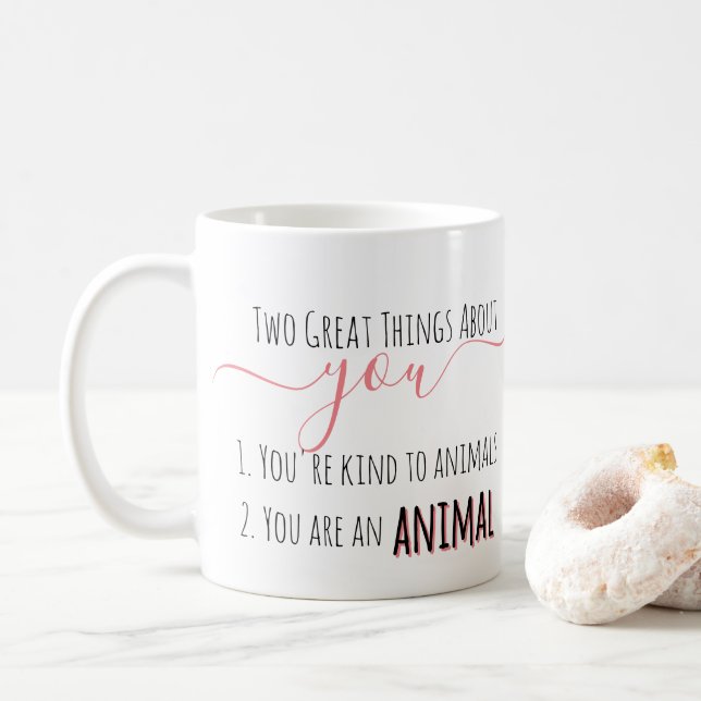 Funny & Naughty Compliment Name Coffee Mug  (With Donut)
