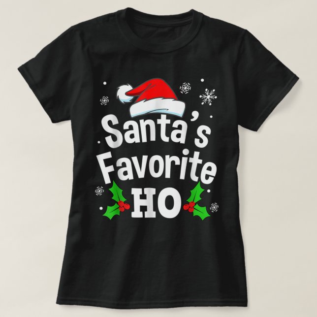 Funny Naughty Dirty Adult Pajama Christmas Tee Wom (Design Front)