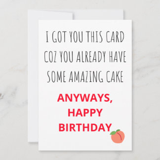 Funny Naughty Happy Birthday Card for Her & Him
