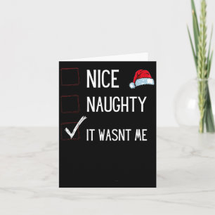 Funny Naughty Or Nice Christmas List Santa Claus E Card