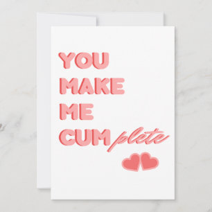 Funny Naughty Valentine's day card