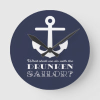 Funny Naval Drunken Sailor Sea Shanty Nautical