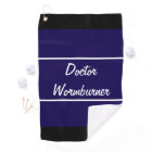 Funny navy blue wormburner gift for golfer