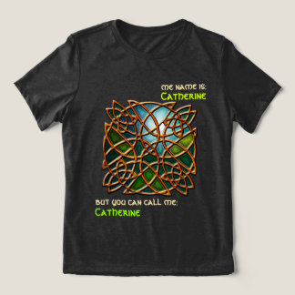 Funny Navy Stained Glass Celtic Knot Personalised Tri-Blend Shirt