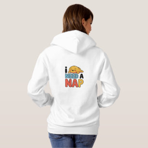 Funny Need A Nap Cute Sleepy Cartoon Hoodie