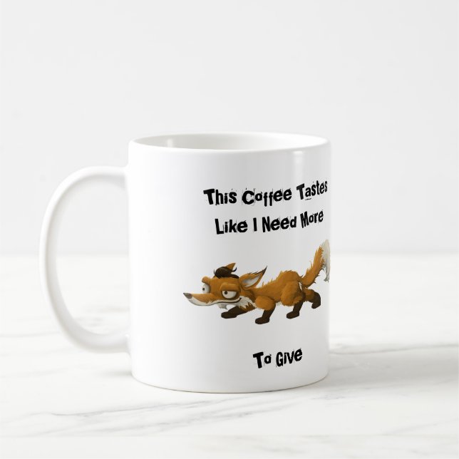 Funny Need More Fox Coffee Mug (Left)