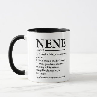 Funny Nene Definition Grandmother Mug