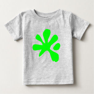 Funny neon green slime paint splash playful fun baby T-Shirt