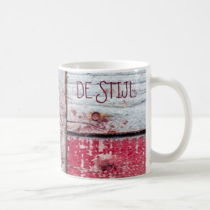 Funny Neoplasticism wooden art style customisable Coffee Mug