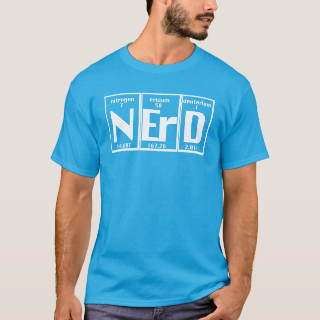 Funny Nerd Elements atomic chart T-Shirt (Front)