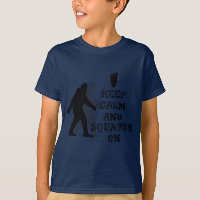 funny nerdy geek big foot sasquatch T-Shirt (Front)