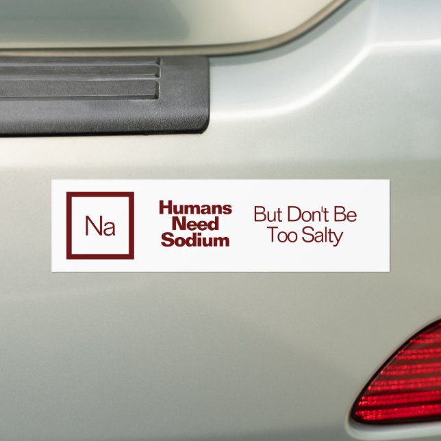 Funny Nerdy Quote/Saying Chemistry Joke Bumper Sticker (On Car)