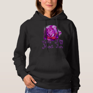 Funny Nerdy We're All Mad Here Cheshire Alice Book Hoodie