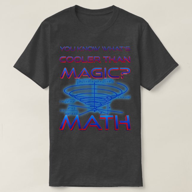 Funny Nerdy You Know What's Cooler than Magic Math T-Shirt (Design Front)