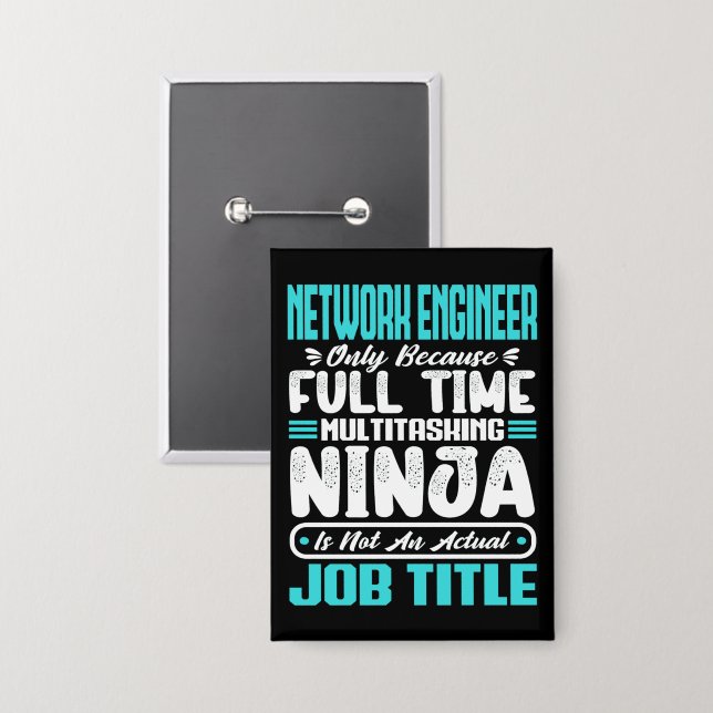 Funny Network Engineer Job Title Profession Skills (Front/Back)