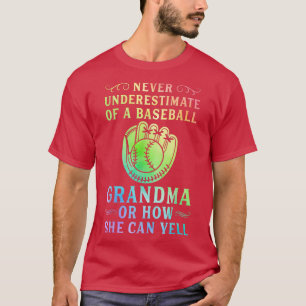 Funny Never Underestimate of A Baseball Grandma Sp T-Shirt
