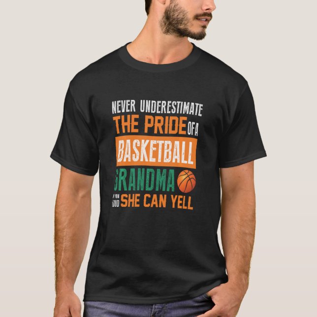 Funny Never Underestimate The Pride Of A Basketbal T-Shirt (Front)