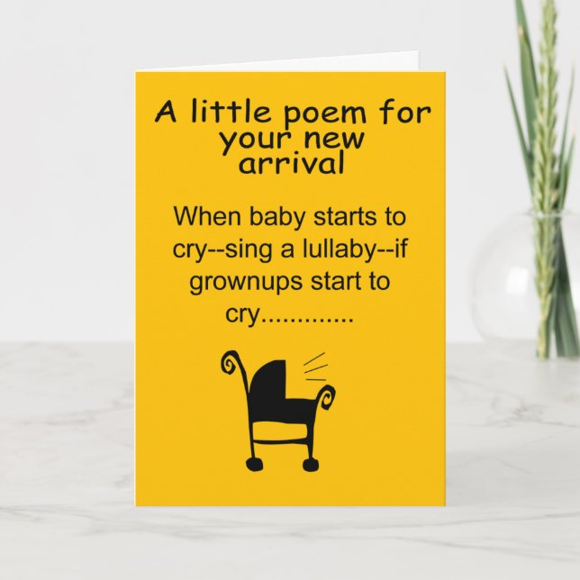 Funny new baby card (Front)
