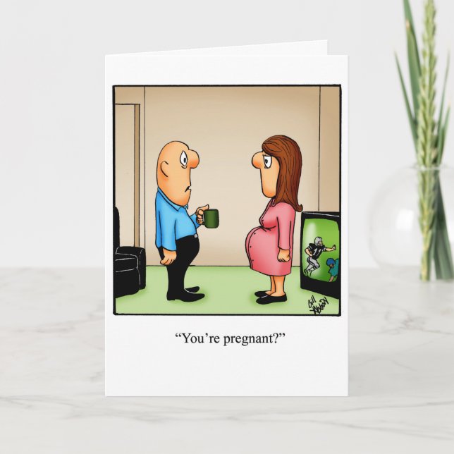 Funny New Baby Congratulations Card (Front)