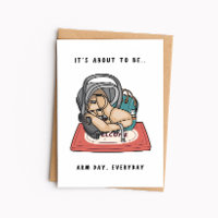 Funny New Baby - It's About To Be Arm Day Every Da