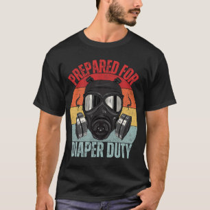 Funny New Dad Prepared For Diaper Duty Daddy Diape T-Shirt