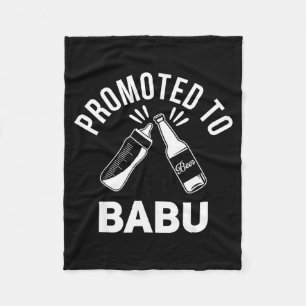 Funny New Grandpa Pregnancy Announcement Promoted  Fleece Blanket