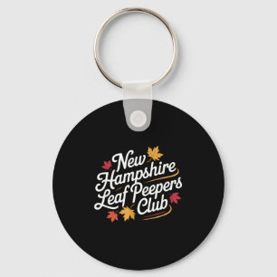 Funny New Hampshire Leaf Er's Club Autumn Fall Lea Key Ring