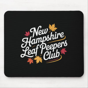Funny New Hampshire Leaf Er's Club Autumn Fall Lea Mouse Pad