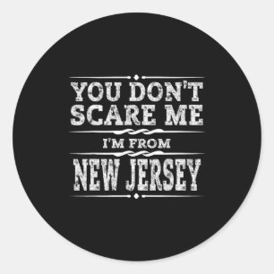Funny New Jersey Home Garden State Gift Classic Round Sticker