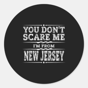 Funny New Jersey Home Garden State Gift  Classic Round Sticker