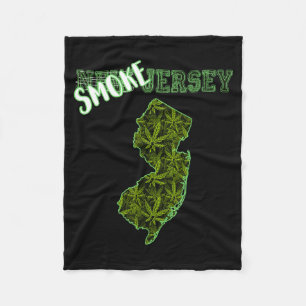 Funny New Jersey Weed Weed Culture  Fleece Blanket